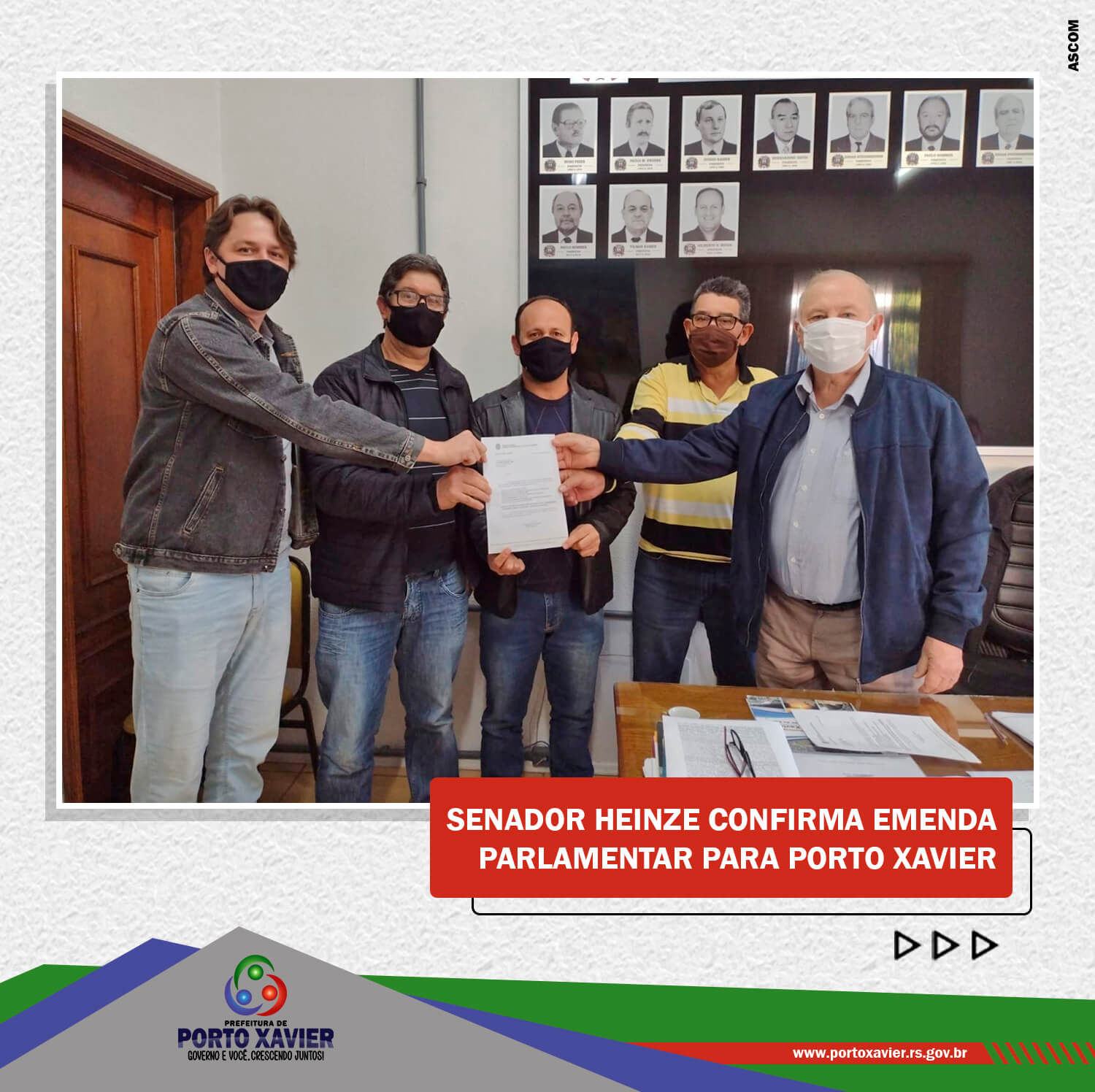 SENADOR HEINZE CONFIRMA EMENDA PARLAMENTAR PARA PORTO XAVIER